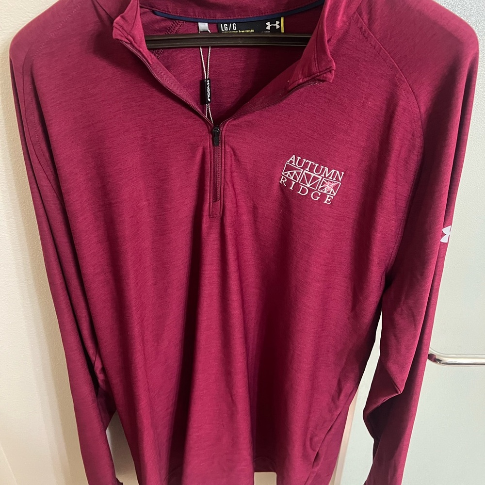 LG Maroon Quarter-Zip Pullover